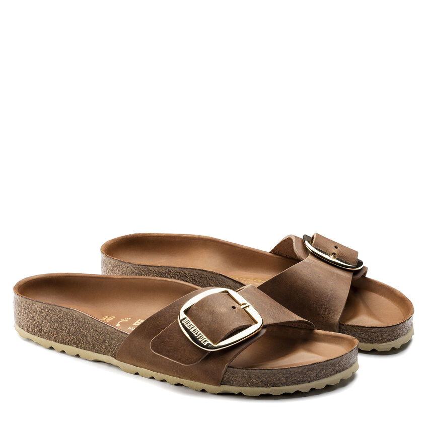 Birkenstock big buckle madrid cognac on sale