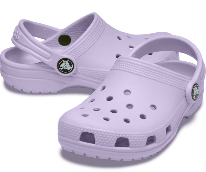 Lavender fashion kids crocs