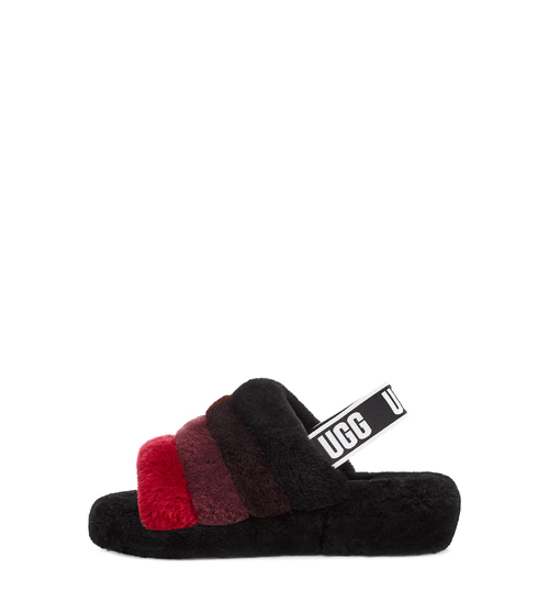 Ugg red slides best sale