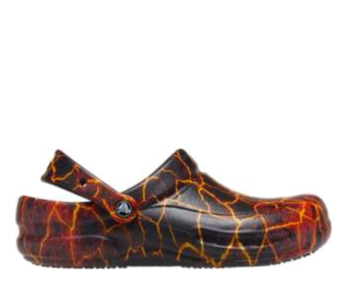 Crocs with best sale flames on them