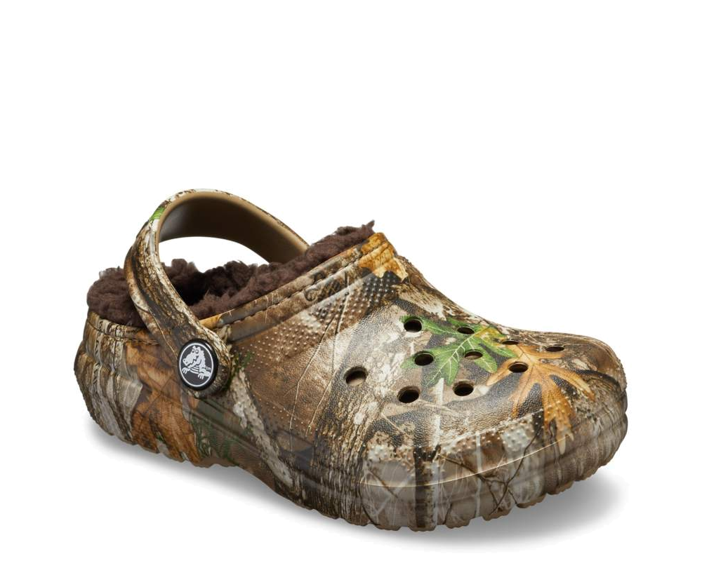 Camouflage crocs with fur online