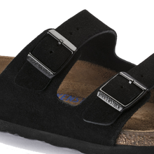 Load image into Gallery viewer, Arizona Soft Footbed Black Suede (Women)
