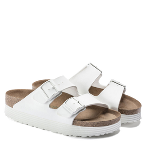 Arizona Platform Vegan White Birko-Flor (Women)