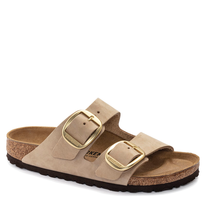 Arizona Big Buckle Sandcastle Nubuck (Women) – Village Shoes Fresno