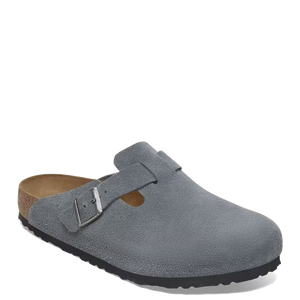 Boston Soft Footbed Suede Basalt Gray (Women)