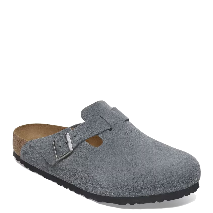 Boston Soft Footbed Suede Basalt Gray (Women)