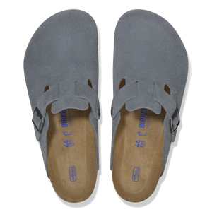 Boston Soft Footbed Suede Basalt Gray (Women)