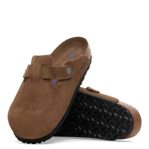 Boston Soft Footbed Dark Tea Tonal Suede (Men)
