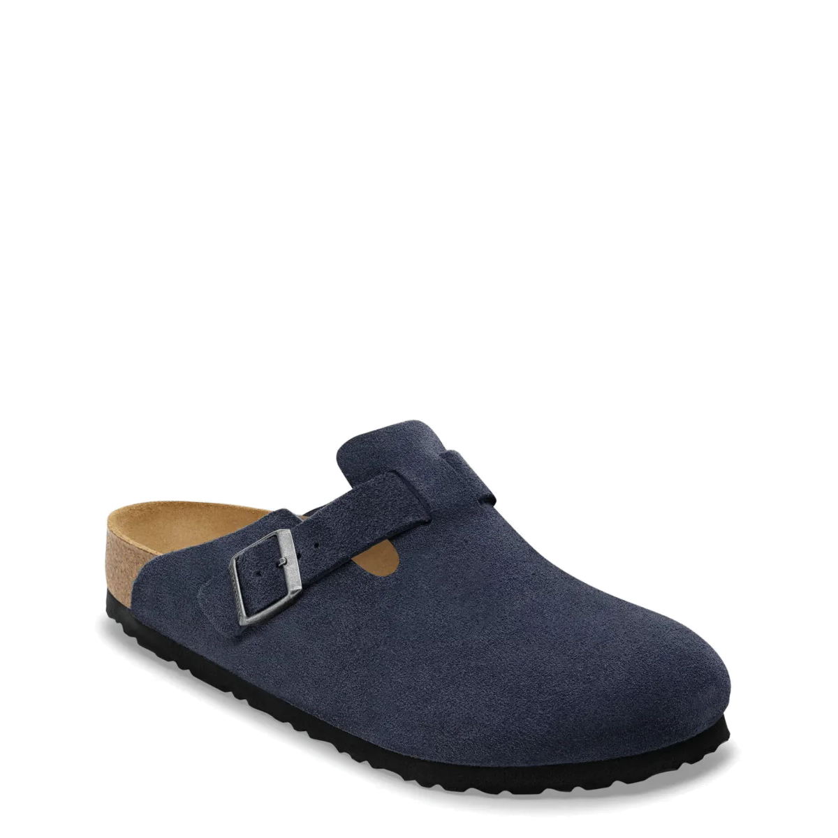 Birkenstock Boston Soft Footbed Unisex Suede Clog - New Navy Birkenstock Boston Soft Footbed Elemental Blue Suede main image 3