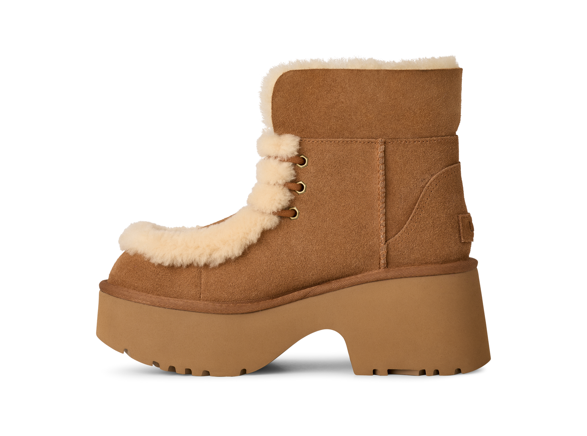 UGG Esmee Lace Up Chestnut (Women) – Village Shoes Fresno