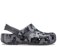Load image into Gallery viewer, Kids Classic Clog Camo Black Grey
