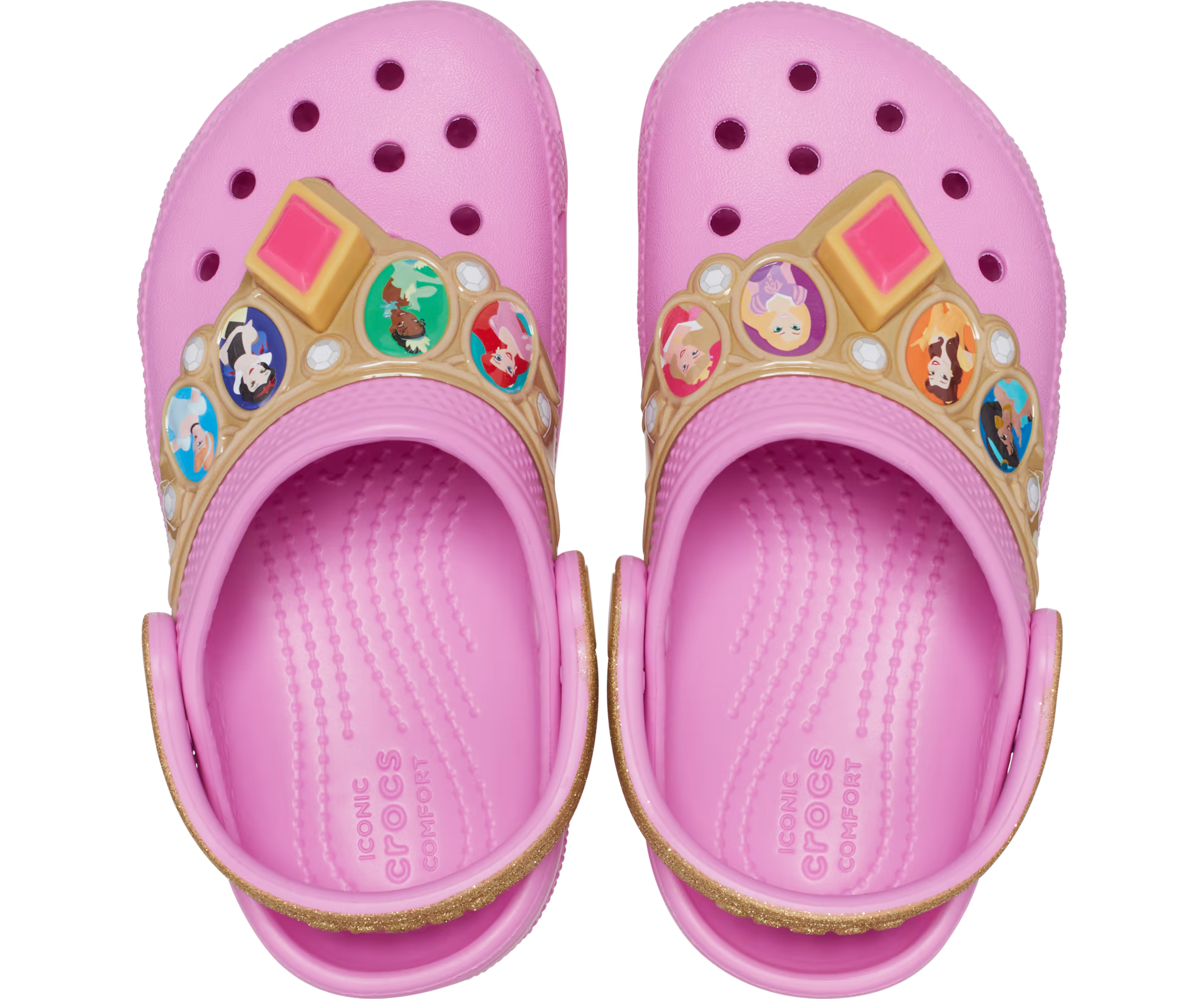 Toddler Classic Clog Disney Princess Lights Taffy Pink Village