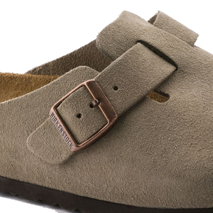 Boston Soft Footbed Suede Taupe (Men)