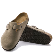 Load image into Gallery viewer, Boston Soft Footbed Suede Taupe (Men)
