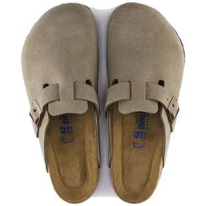 Boston Soft Footbed Suede Taupe (Men)