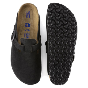 Boston Soft Footbed Suede Black (Women)