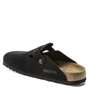 Boston Soft Footbed Suede Black (Women)