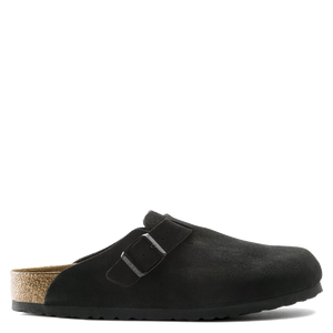 Boston Soft Footbed Suede Black (Women)