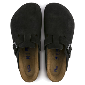 Boston Soft Footbed Suede Black (Women)