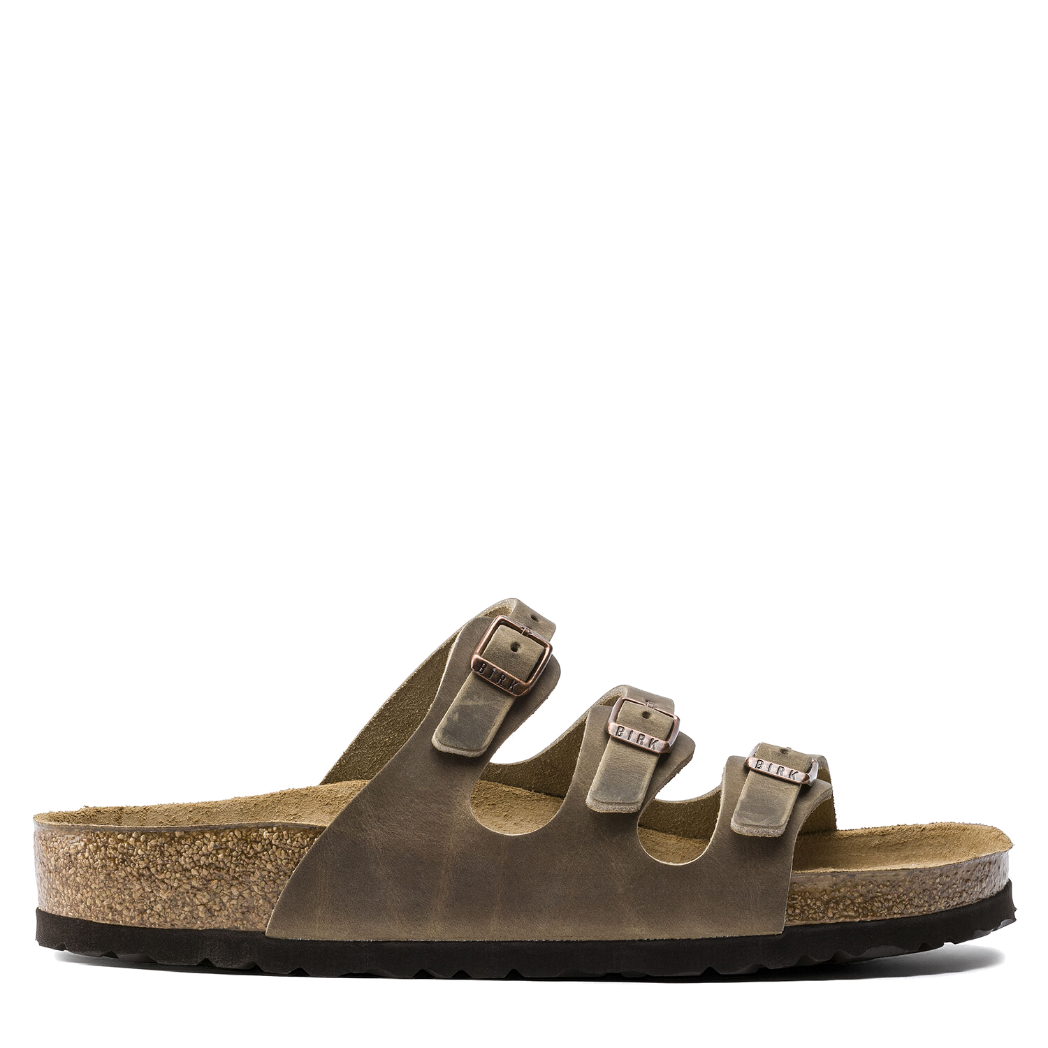 birkenstock florida tobacco SOFT FOOTBED OILED LEATHER-TOBACCO BROWN What sets these slides apart is the sole material Easy, reliable, and ready for