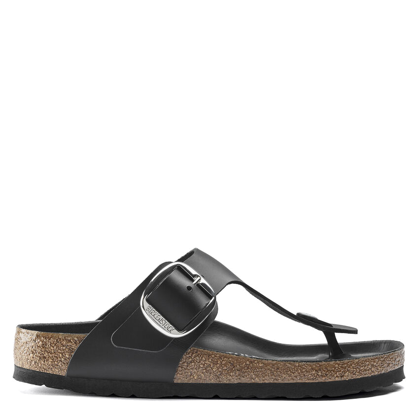 Gizeh Big Buckle Black Oiled Leather (Women) – Village Shoes Fresno