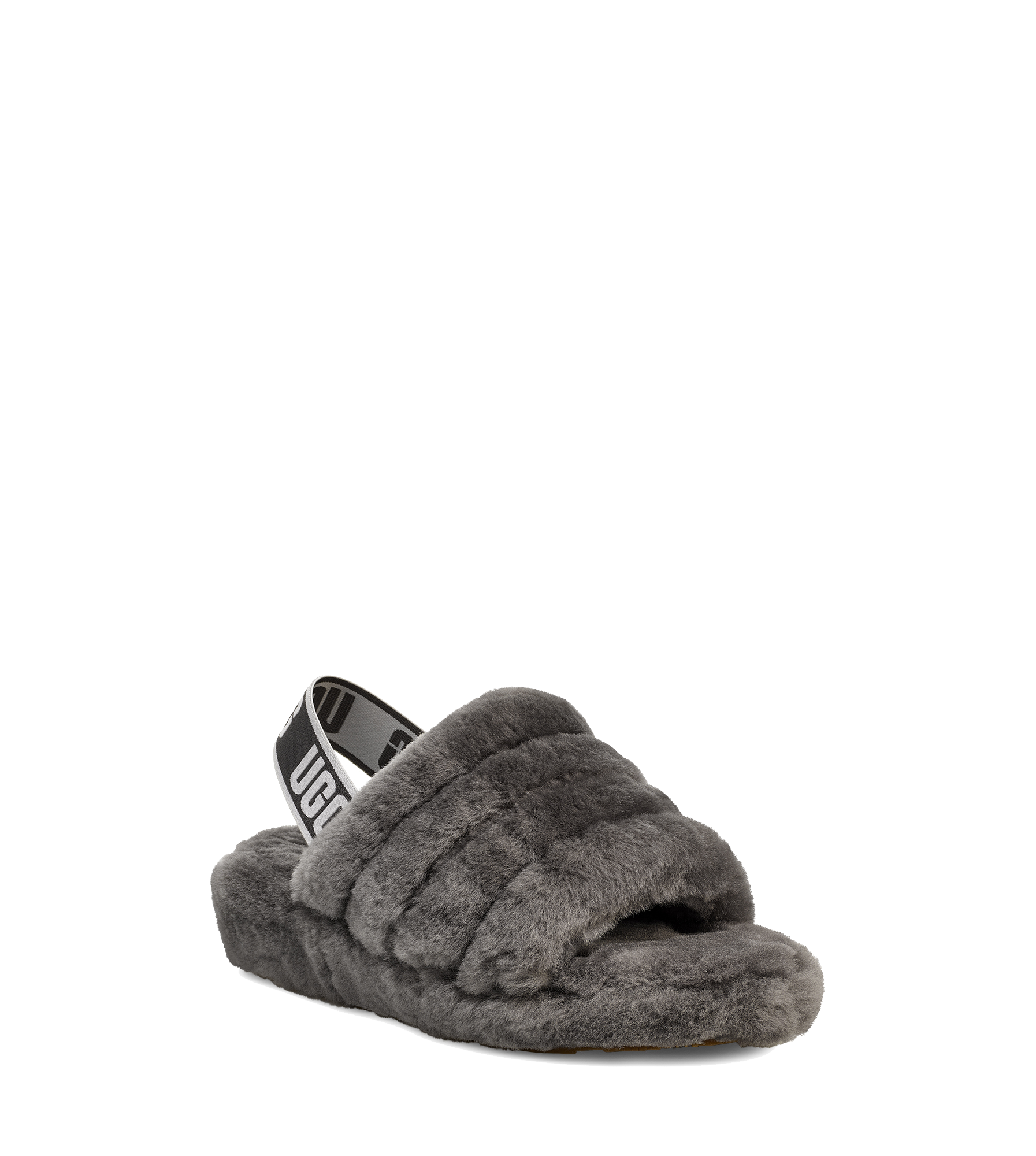 [新品] UGG W FLUFF SLIDE II チャコールグレー 7 UGG Fluff Yeah Slide Charcoal (Women) - SALE – Village Shoes Fresno