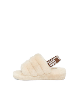 Grey fluff yeah slide sandals hot sale