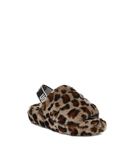 Leopard print online ugg slides