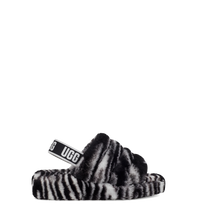 Load image into Gallery viewer, Fluff Yeah Slide Zebra Black White
