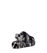 Load image into Gallery viewer, Fluff Yeah Slide Zebra Black White
