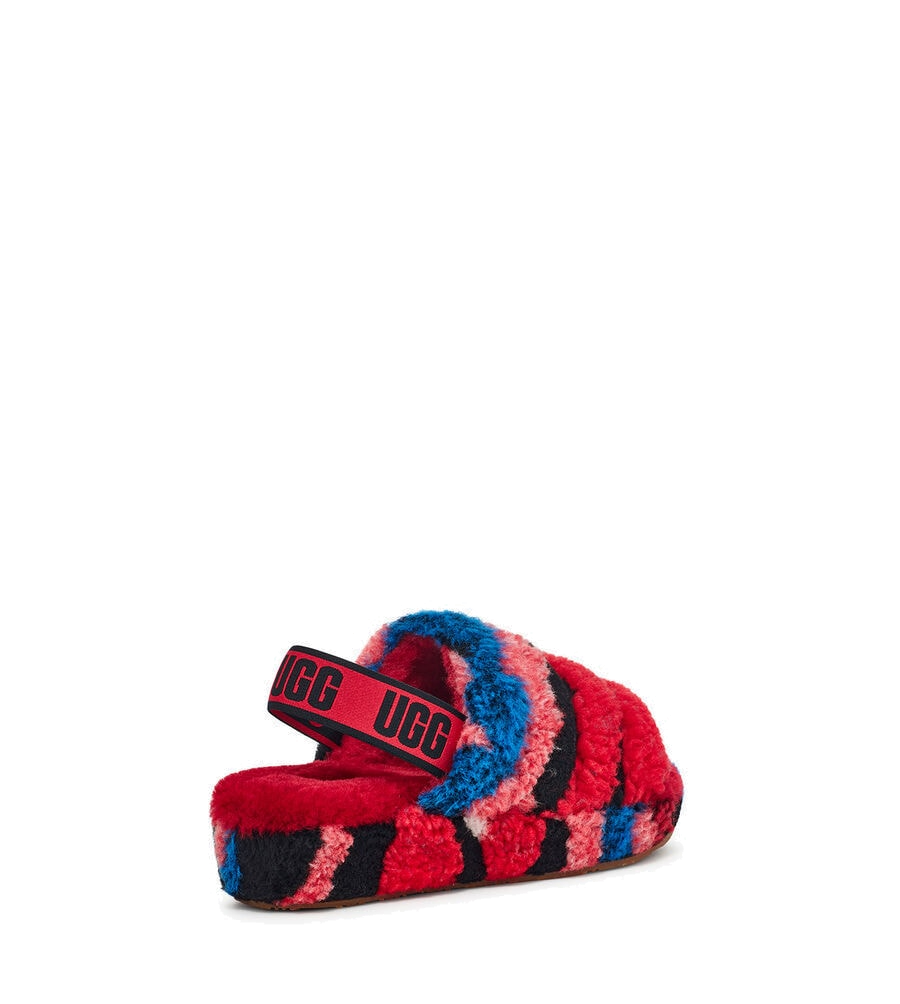 Fluff Yeah Slide Cali Collage Red FINAL SALE Village Shoes Fresno