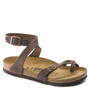 Birkenstock yara habana oiled leather sandals discount
