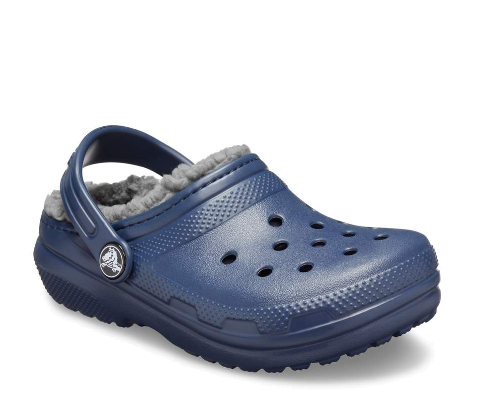 Kids Classic Fuzz Lined Navy - FINAL SALE – Village Shoes Fresno display picture 1