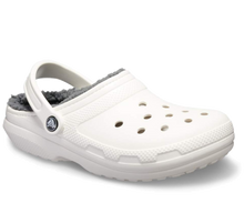 Classic Fuzz Lined Clog White Unisex Village Shoes Fresno