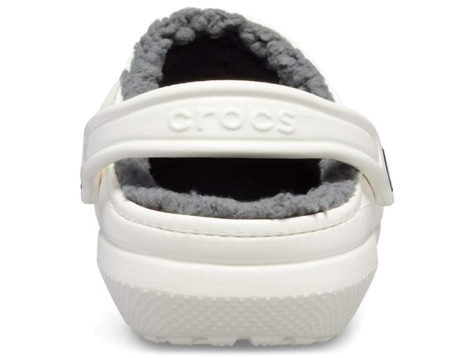 Crocs Men\'s Classic Lined Faux Fur Fuzzy Clogs Size 6 White Slip-on Warm Comfy Classic Fuzz Lined Clog - Crocs main image 4