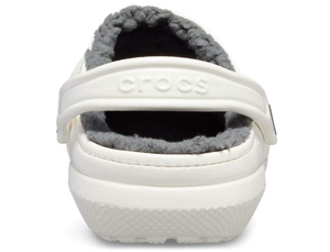 Classic Fuzz Lined Clog White (Unisex)