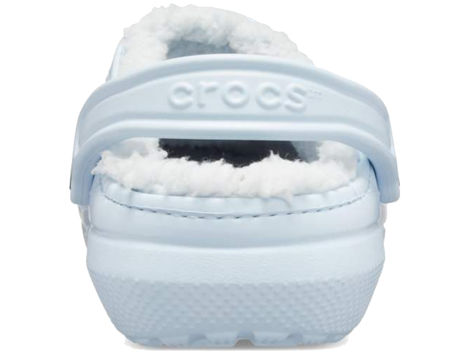 Ice blue fuzz outlet lined crocs