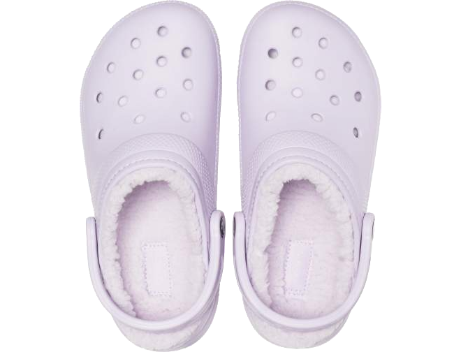 Lavender fuzz best sale lined crocs