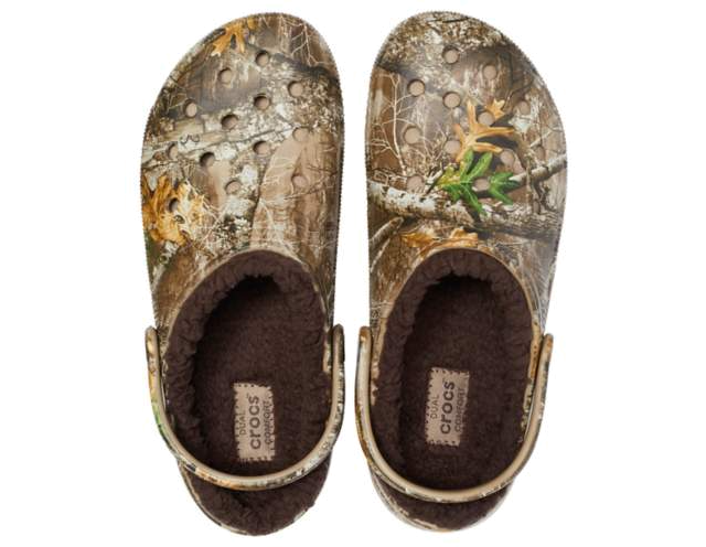 Camouflage Fuzz Lined Crocs Crocs Camo Faux Fur Lined Clogs Mens Size 9 M 9M Womens Size  main image 4