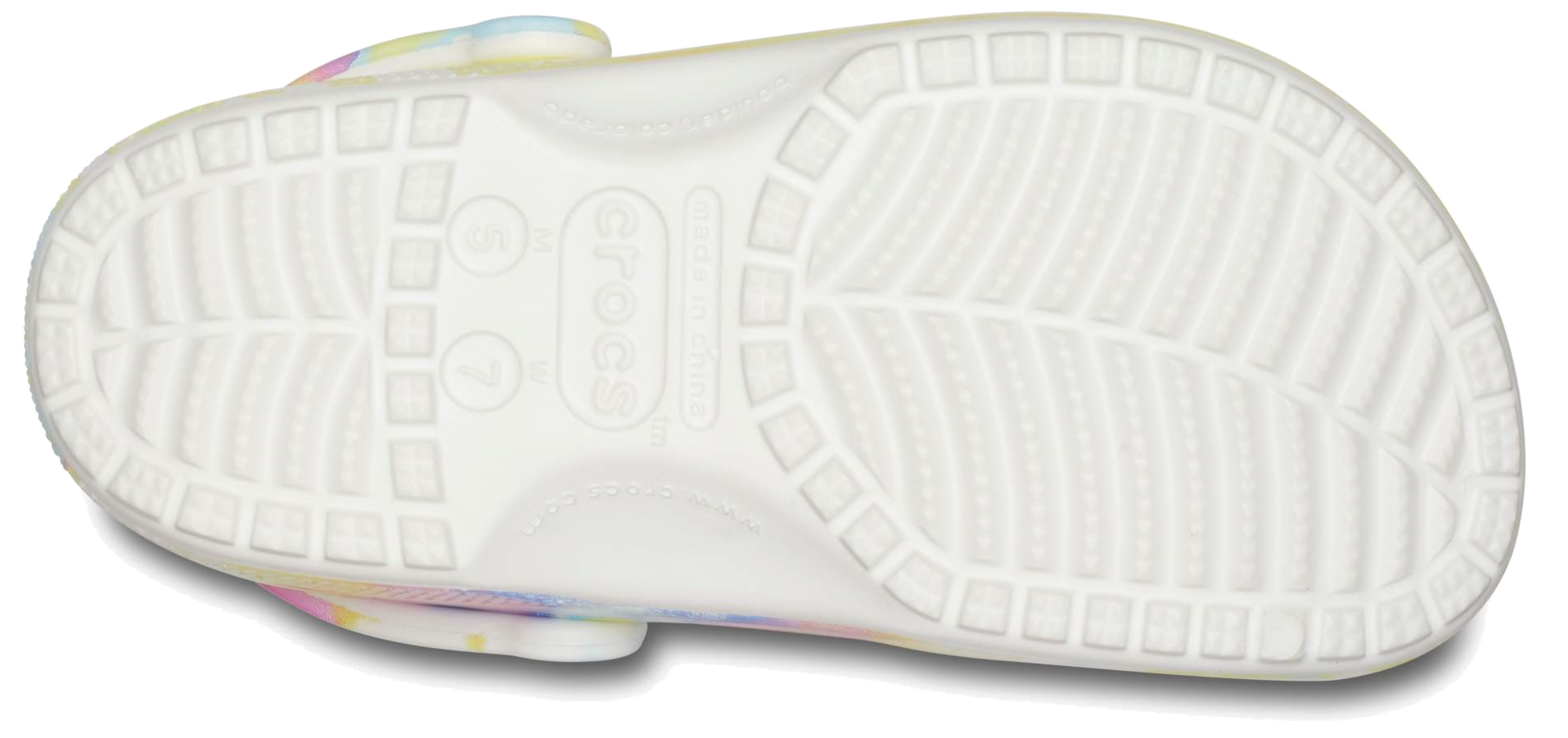 Crocs NEW Unisex White Classic Tie Dye 2 Strap Sandal Size 9 or 7 #B1805 710OPbvchmL._AC_UY900_.jpg main image 2