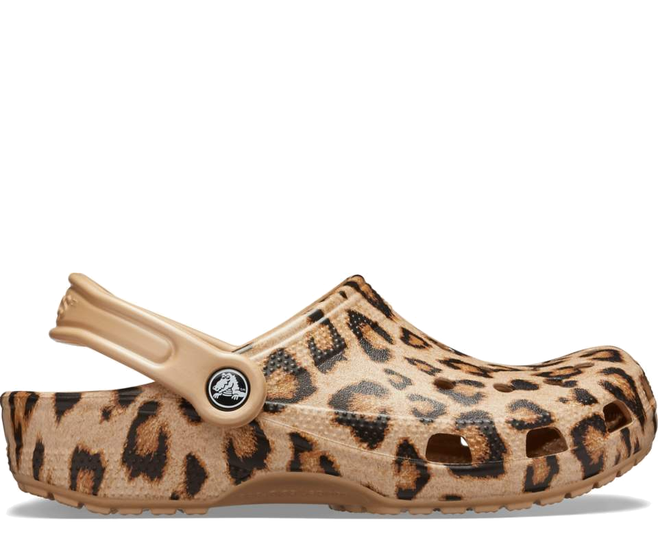Leopard womens discount crocs