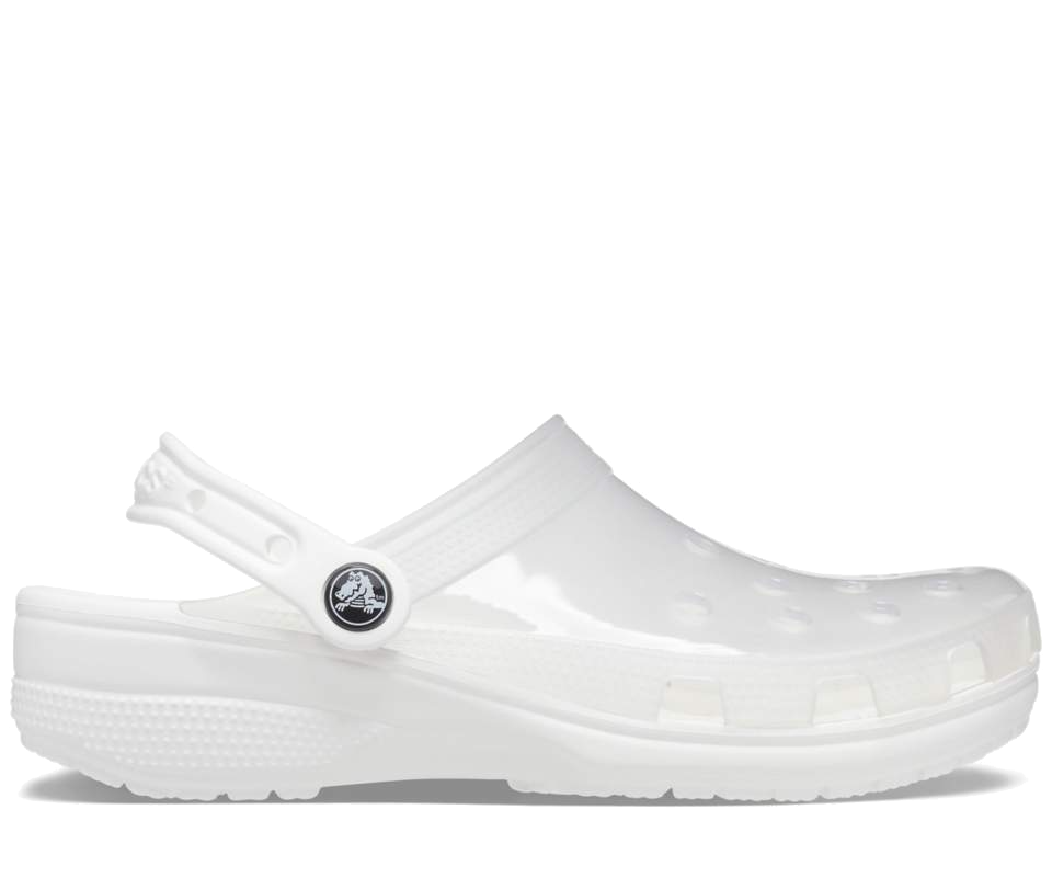 Crocs translucent outlet clog white