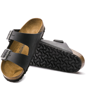 Arizona Soft Footbed Black Oiled Leather (Men)