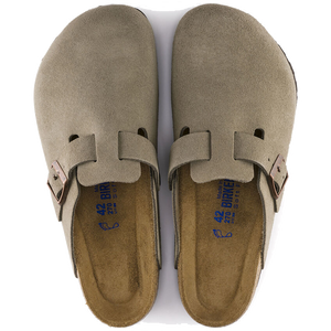 Boston Soft Footbed Suede Taupe (Women)