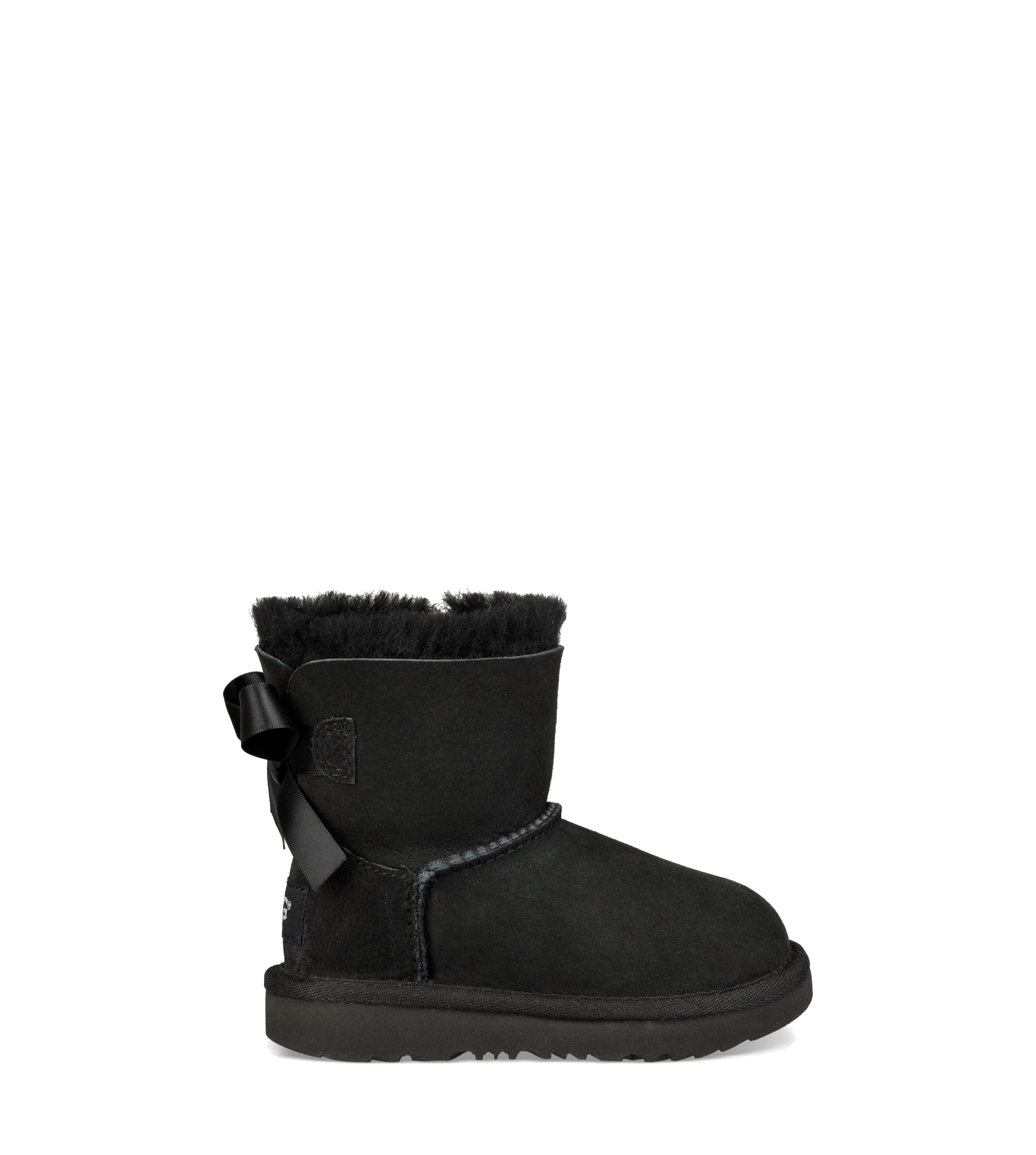 UGG ムートンブーツ(黒) W MINI BAILEY BOW 25cm UGG ムートンブーツ