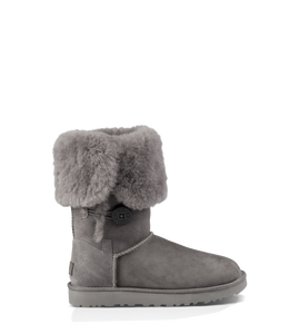 Grey ugg bailey button boots sales